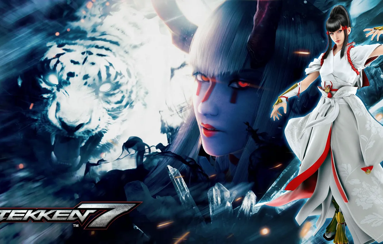 Photo wallpaper tiger, tekken, Tekken 7, Kazumi Mishima