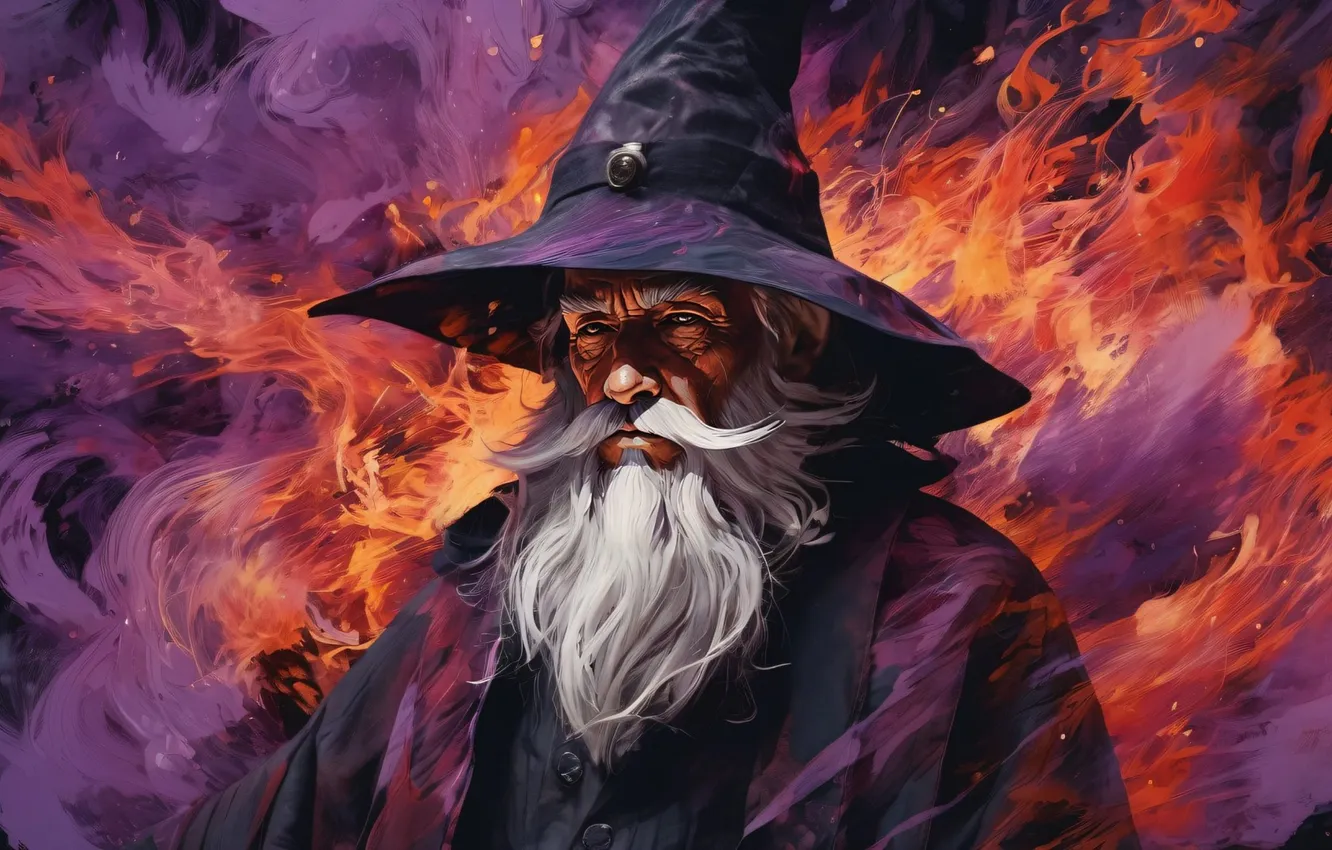 Photo wallpaper hat, fantasy, MAG, beard