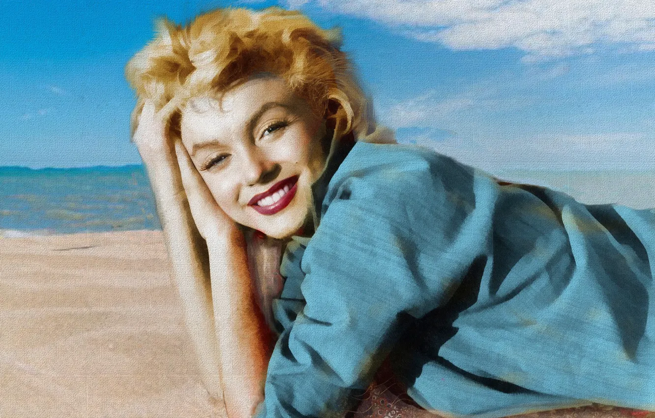 Photo wallpaper Marilyn Monroe, actress, sex symbol, MARILYN MONROE