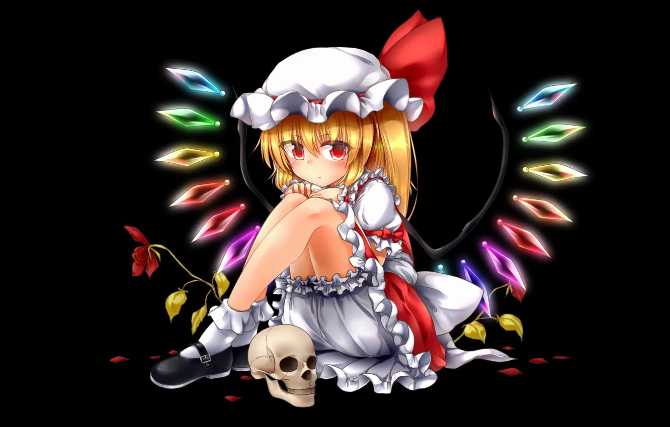Photo wallpaper the game, anime, girl, touhou, flandre scarlet