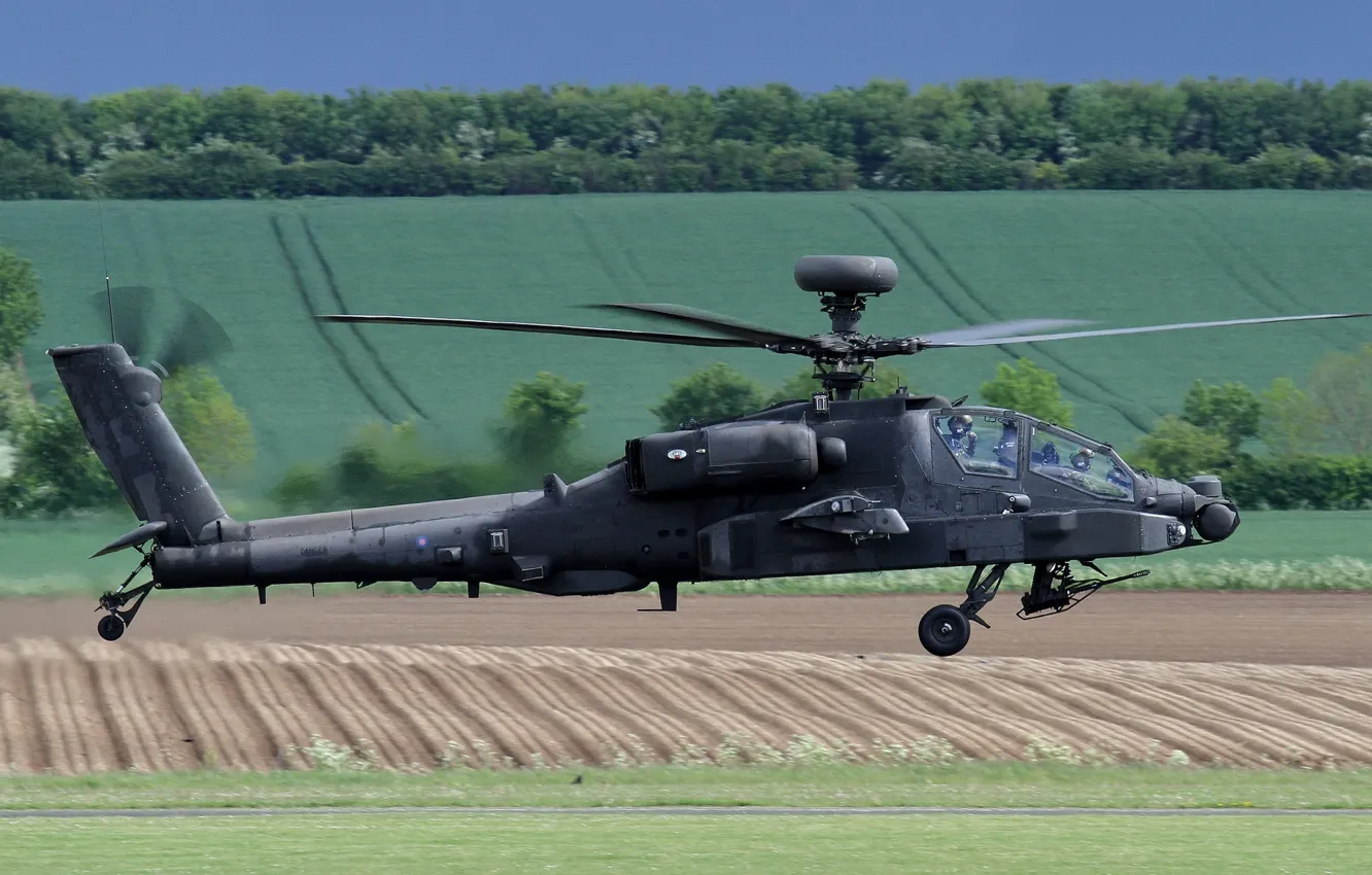 Photo wallpaper helicopter, Apache, shock, AH-64, main, "Apache"