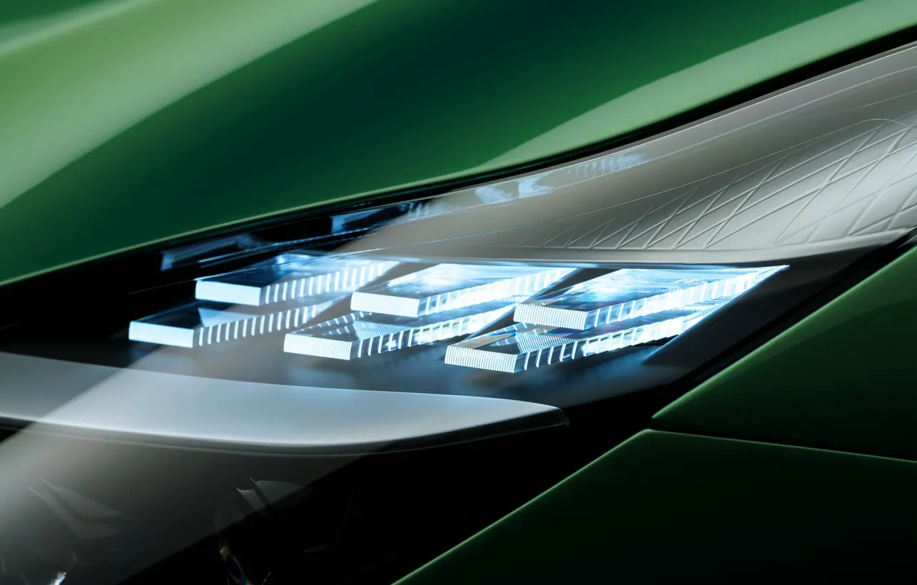 Photo wallpaper auto, Aston Martin, headlight, light, beauty, headlight, 2023, a work of art