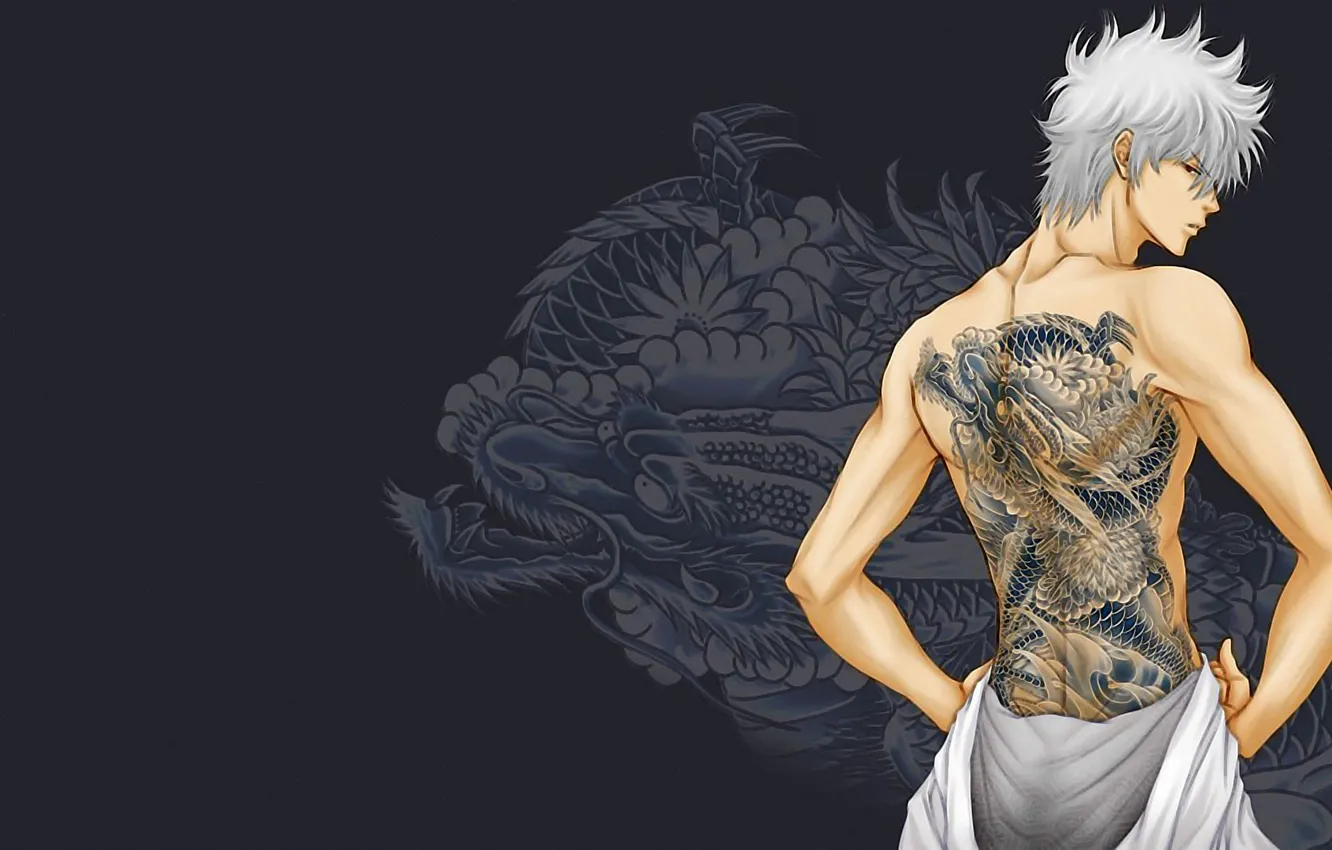 Photo wallpaper tattoo, Gintama, Gintama, Gintoki, Gintoki