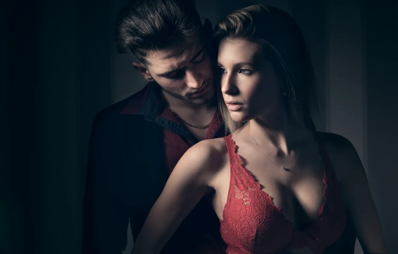 Photo wallpaper girl, light, photo, passion, pair, male, beautiful, lovers