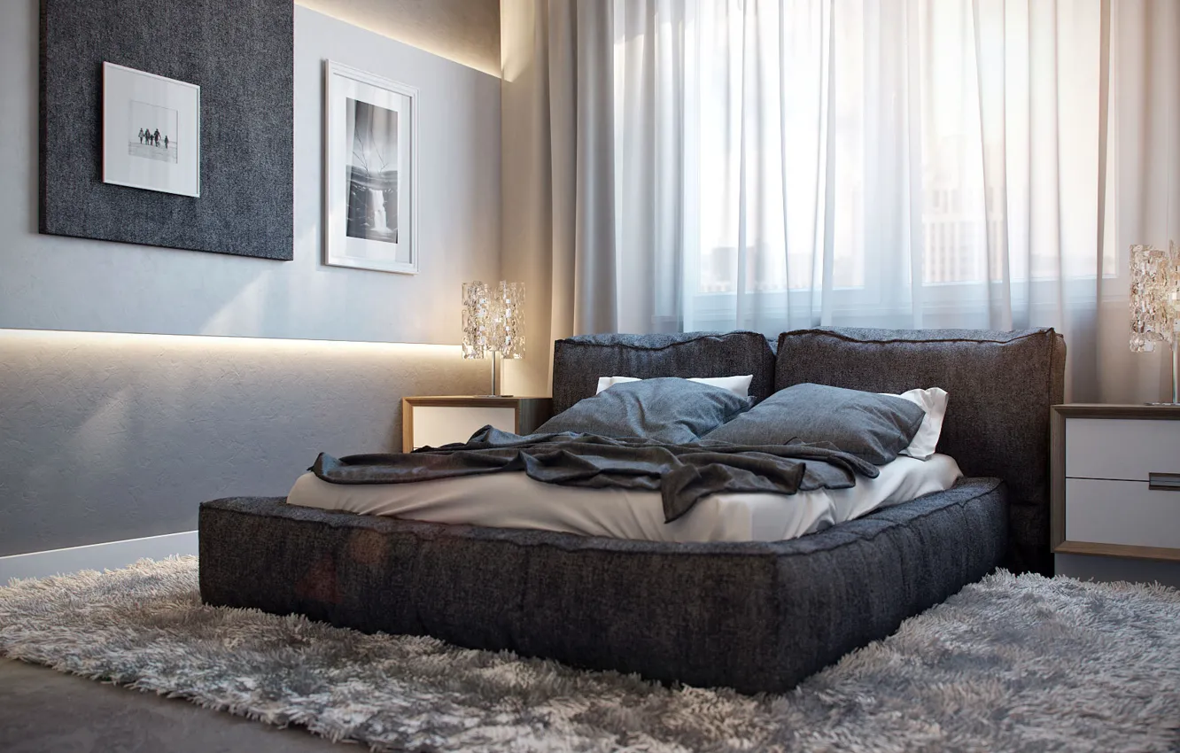 Photo wallpaper furniture, interior, bedroom