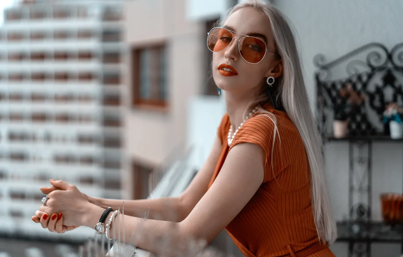 Photo wallpaper girl, portrait, Lara Waltemode