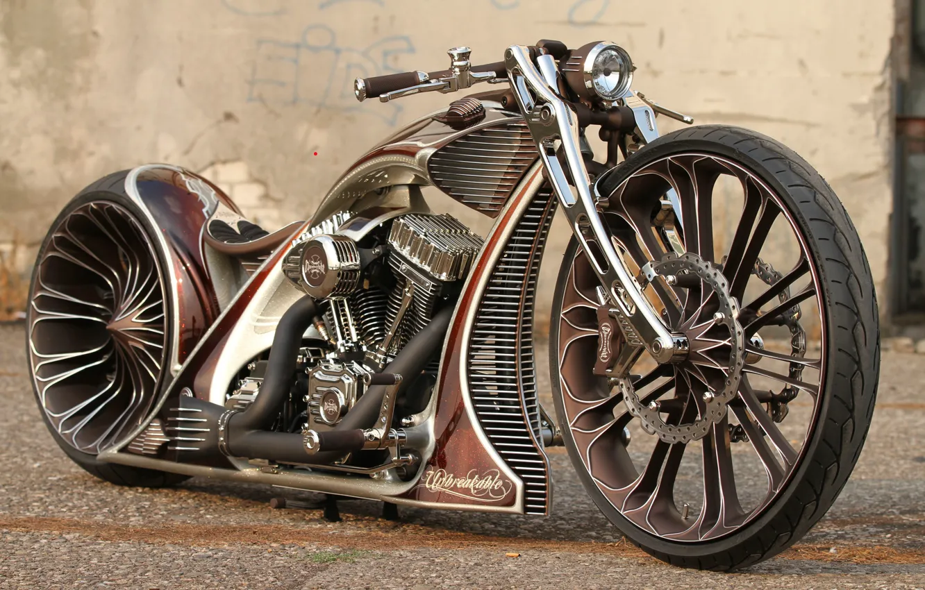 Photo wallpaper Custom, Motorcycle, Thunderbike