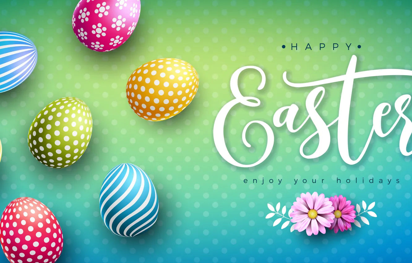 Photo wallpaper background, eggs, vector, Easter, eggs