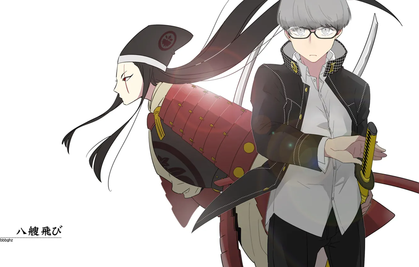 Photo wallpaper background, the game, anime, art, guy, characters, Persona 4, Person 4