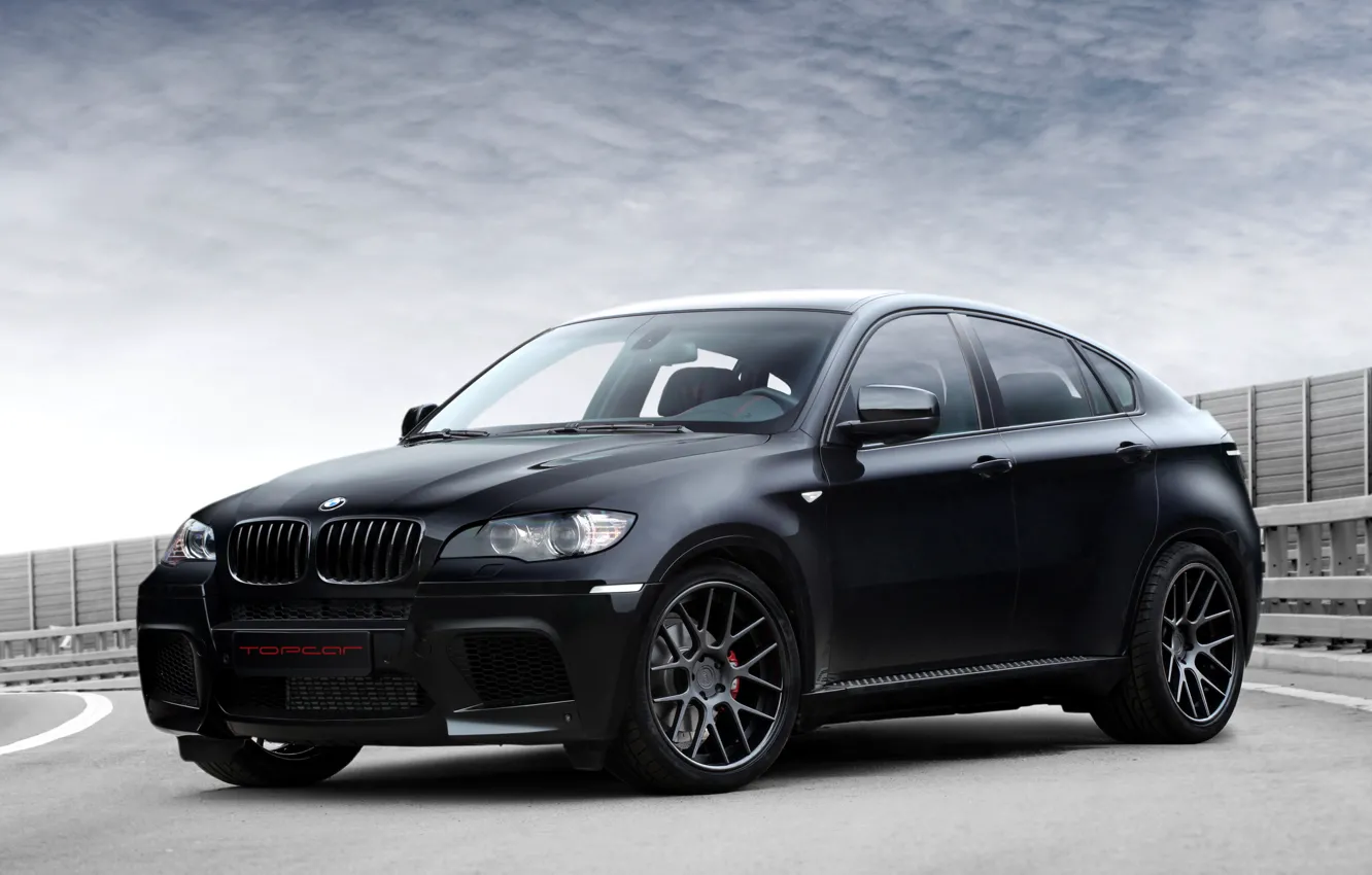 Photo wallpaper BMW, BMW, black, Ball Wed, X6 M, E71