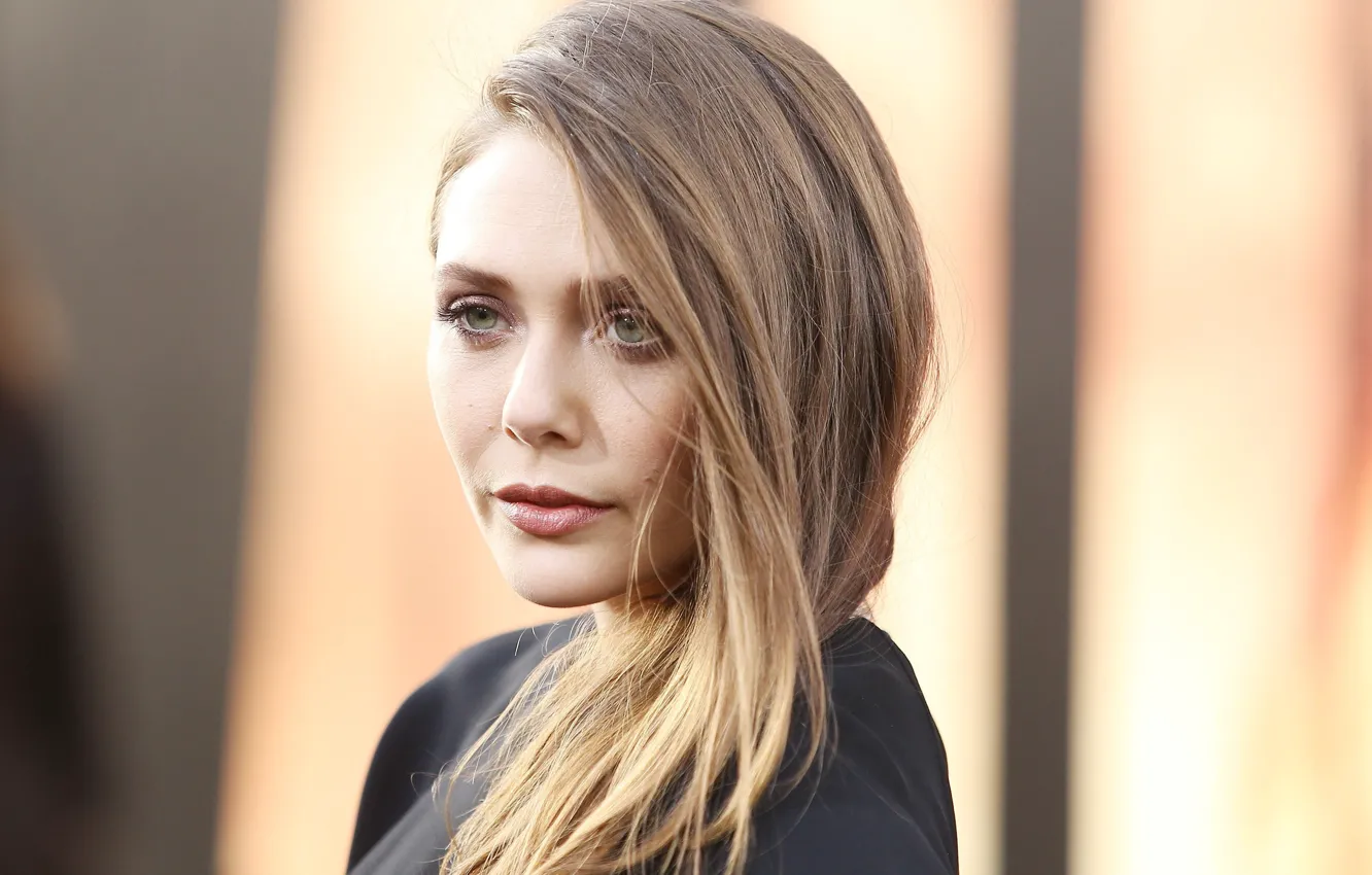 Photo wallpaper look, pose, portrait, actress, hair, Elizabeth Olsen, Elizabeth Olsen