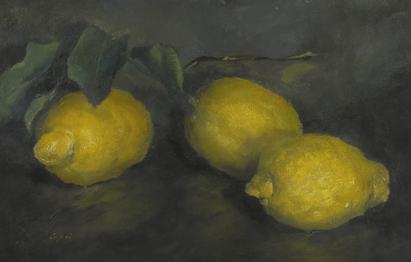 Photo wallpaper 1929, Alexander Evgenievich Yakovlev, LEMONS, three lemons