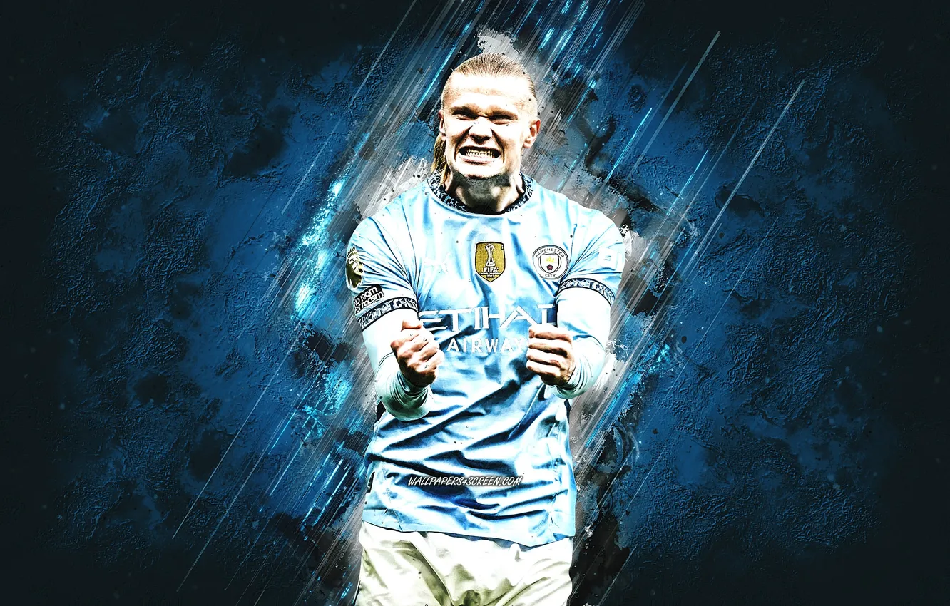 Photo wallpaper football, soccer, Norway, Man City, Manchester City, Premiel League, Erling Haaland, Erling