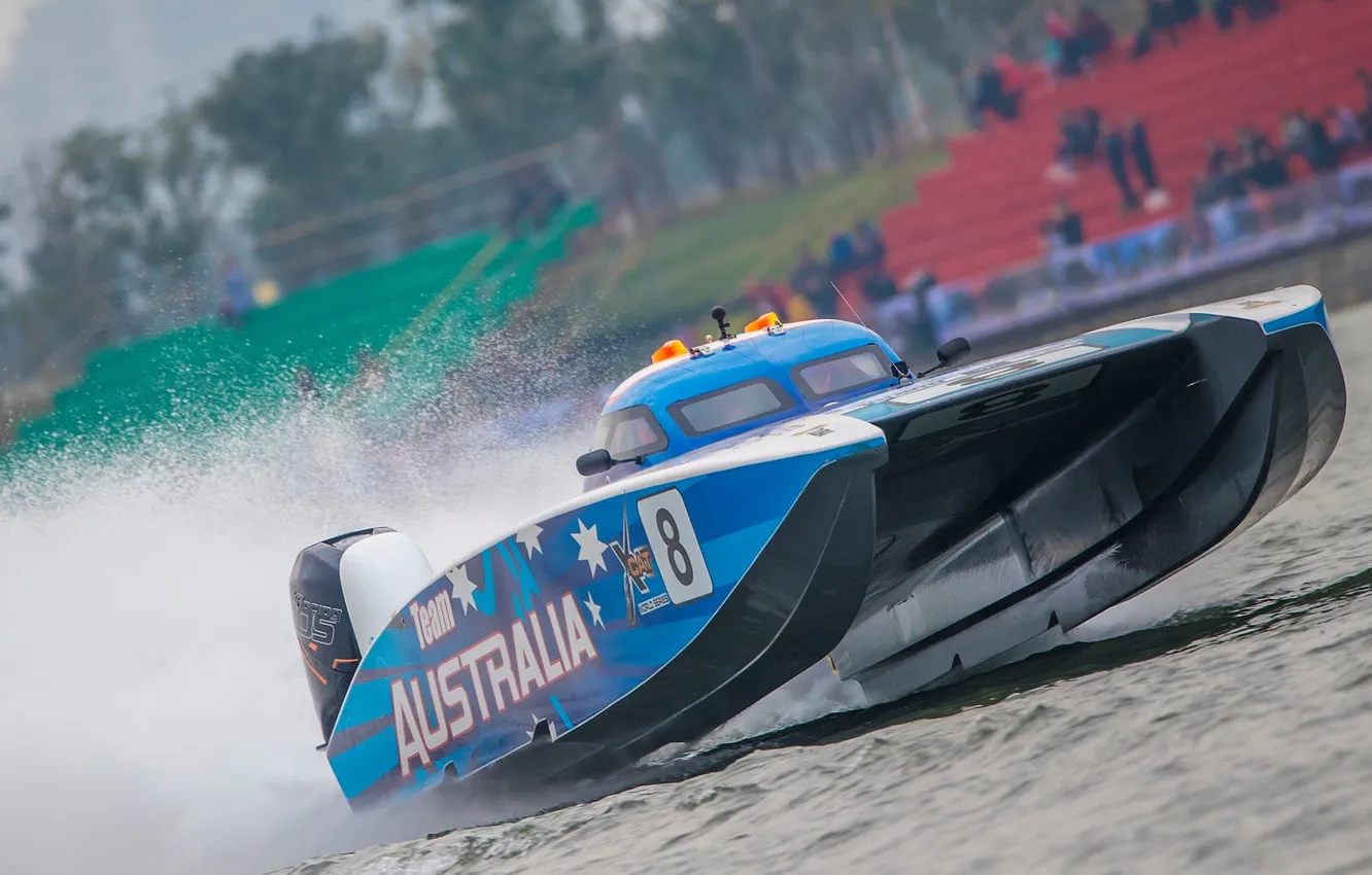 Photo wallpaper race, boat, speed