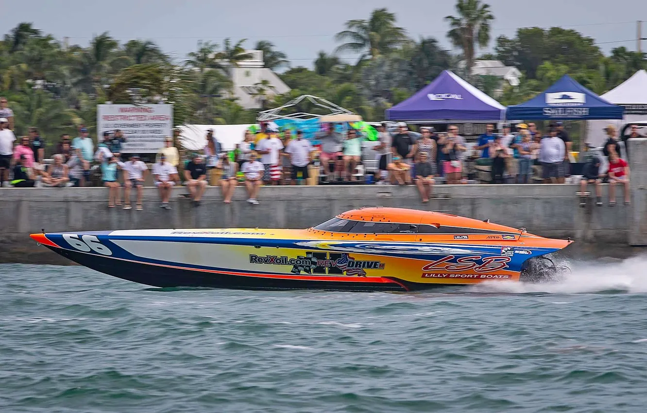 Photo wallpaper race, boat, speed