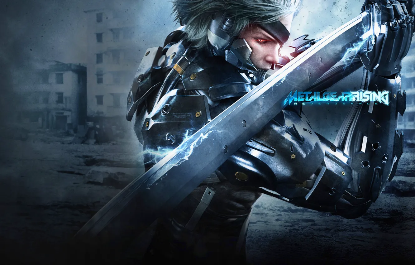 Photo wallpaper Ninja, Metal Gear, Cyborg, Raiden, Rising, Metal Gear Rising: Revengeance