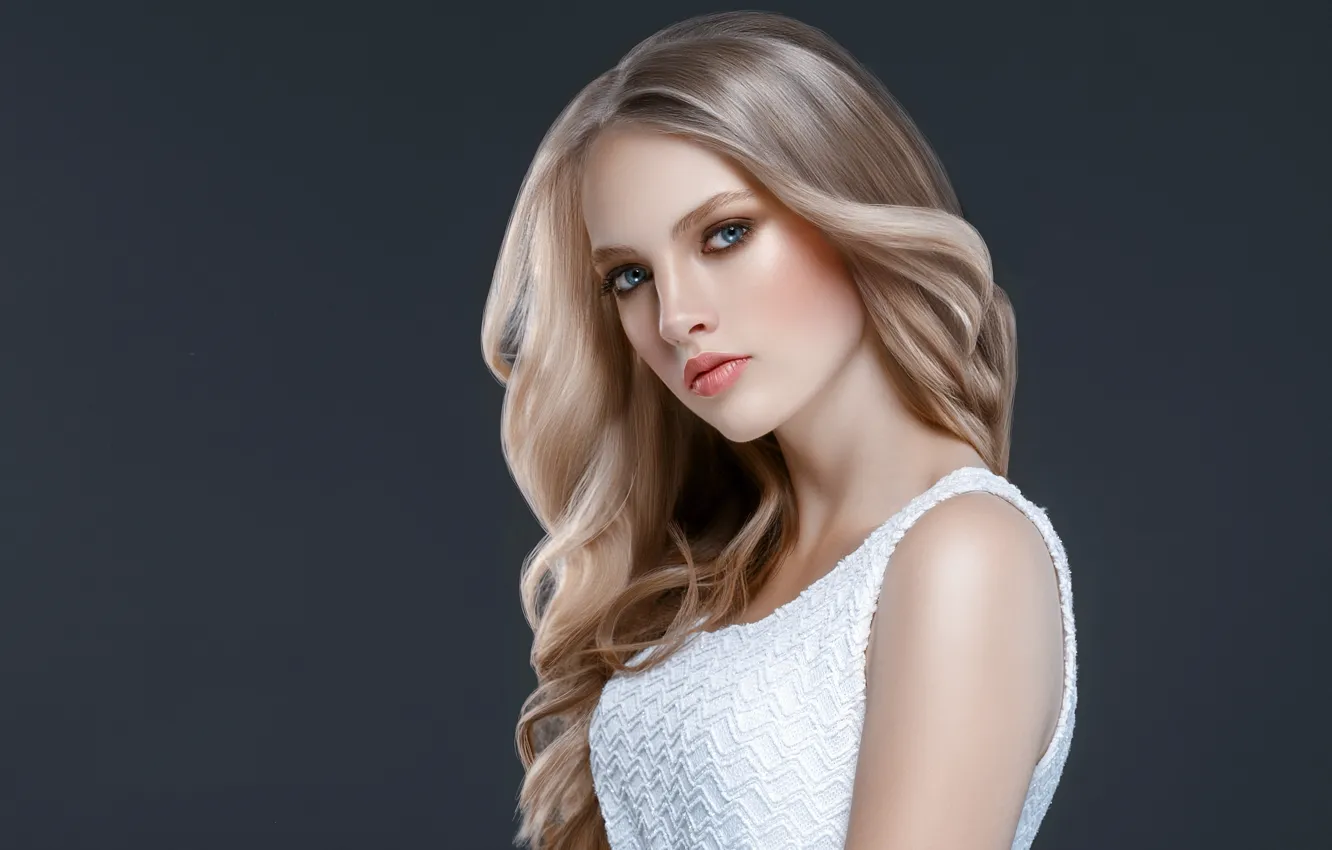 Photo wallpaper look, face, pose, hair, portrait, beauty, Mike, hairstyle