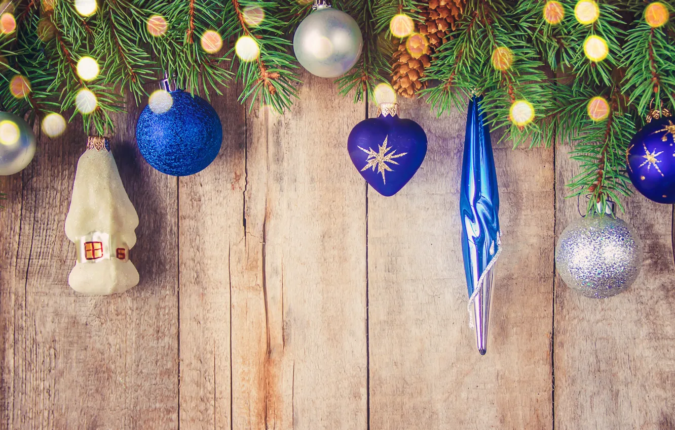 Photo wallpaper decoration, balls, toys, tree, New Year, Christmas, happy, Christmas