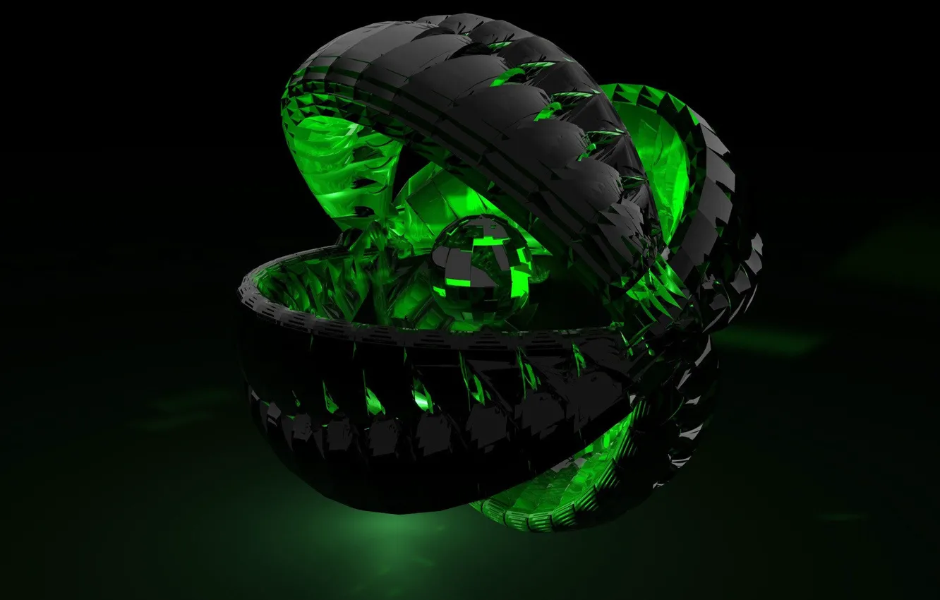 Photo wallpaper abstraction, balls, fractal