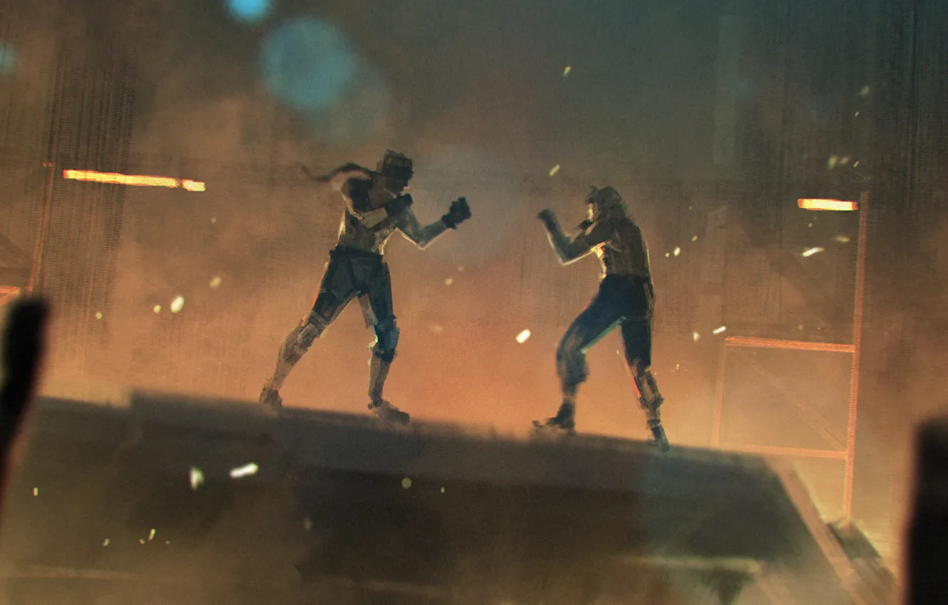 Photo wallpaper fight, metal gear solid, art, Solid Snake, Liquid Snake