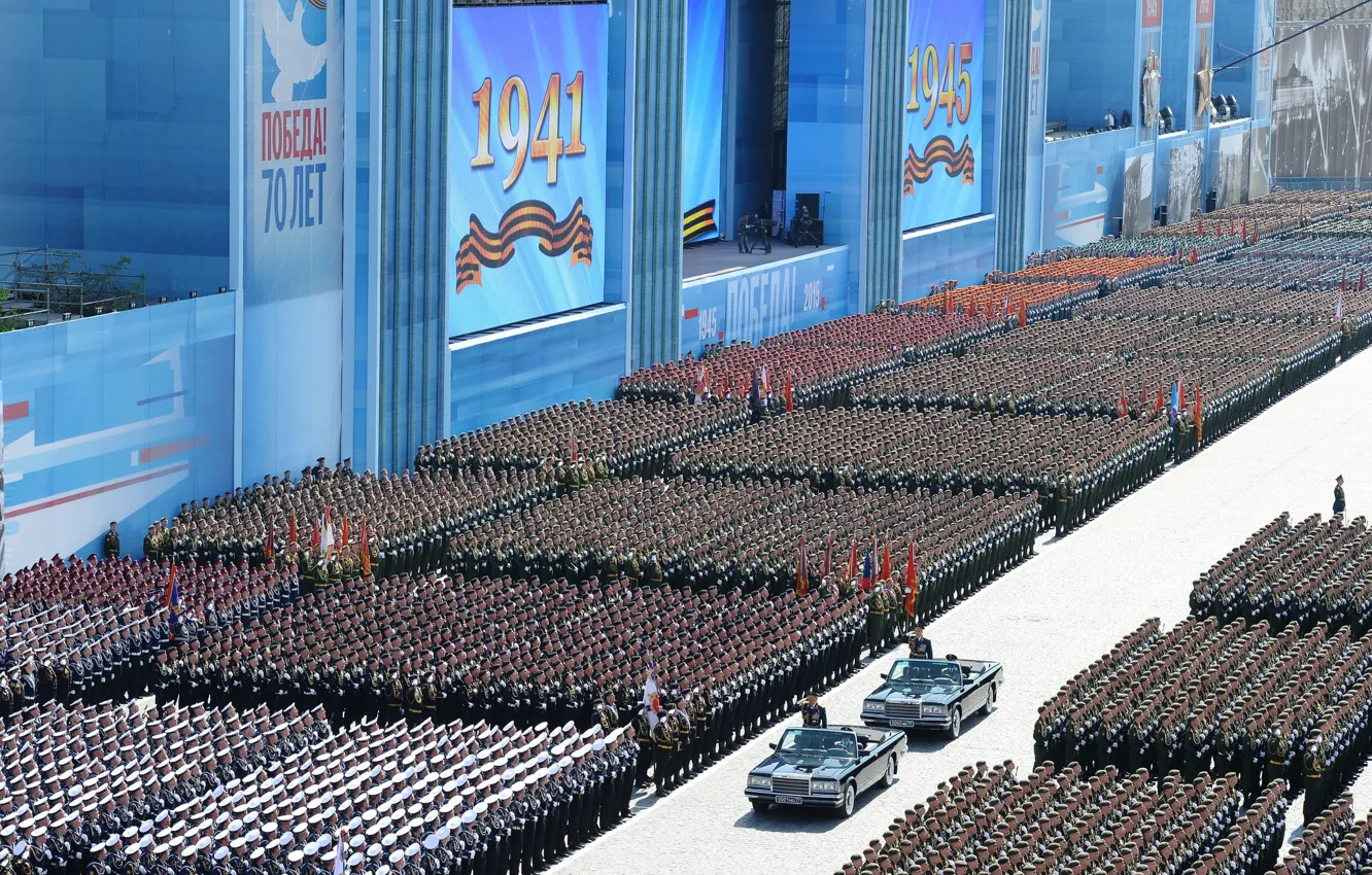 Photo wallpaper the city, holiday, soldiers, victory day, Moscow, parade, Stroy, red square