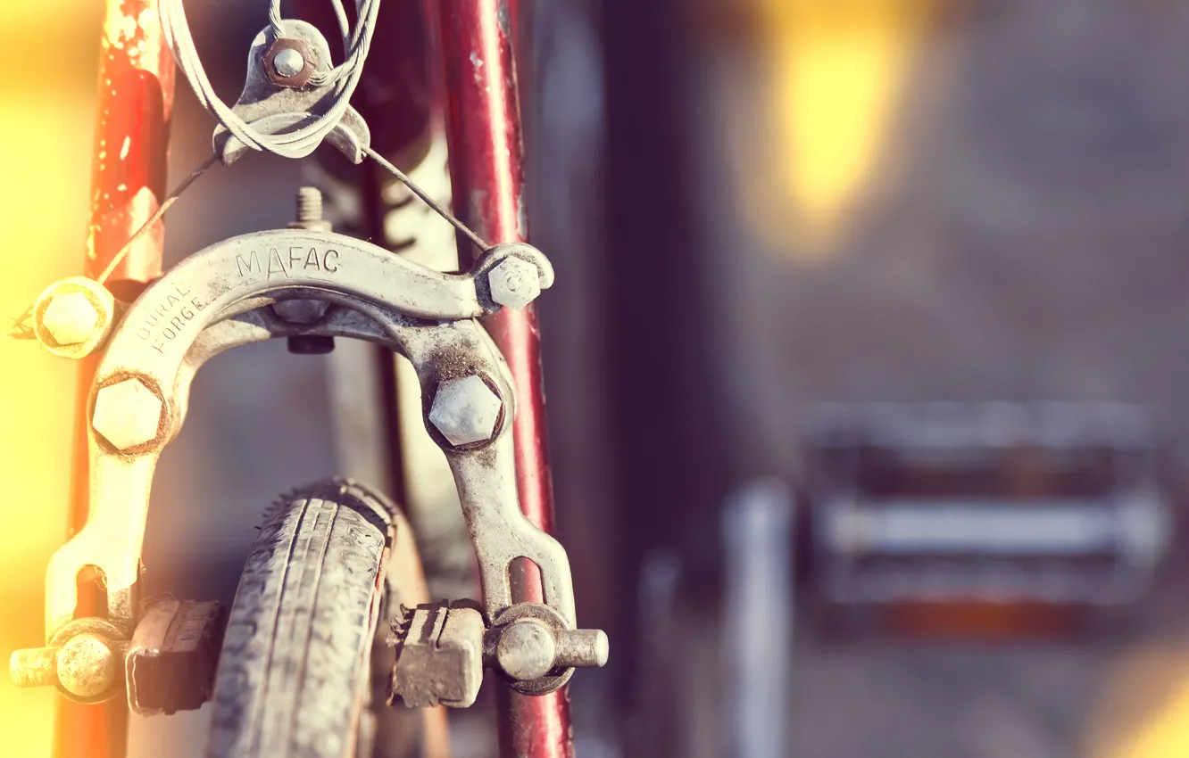 Photo wallpaper bike, background, wheel