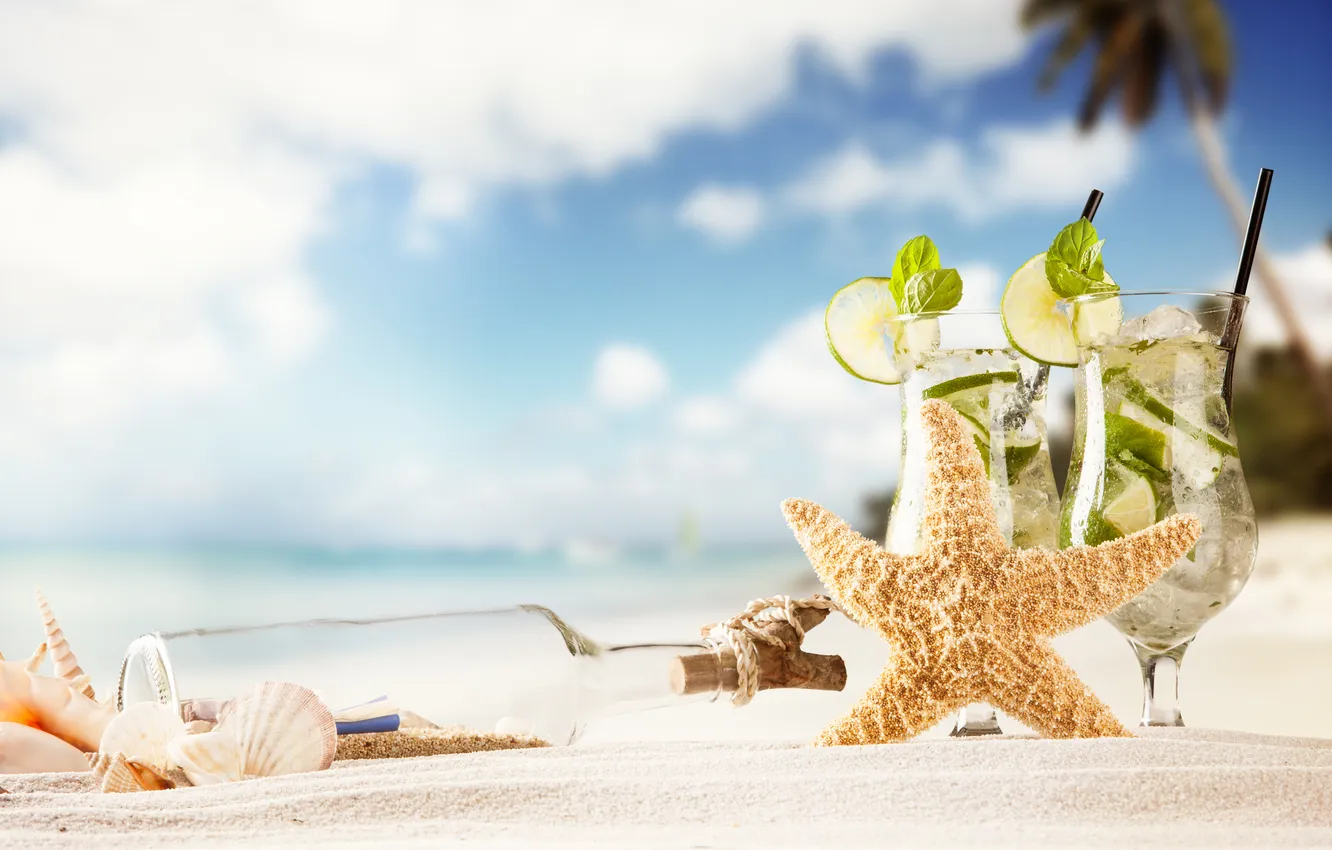 Photo wallpaper sand, beach, summer