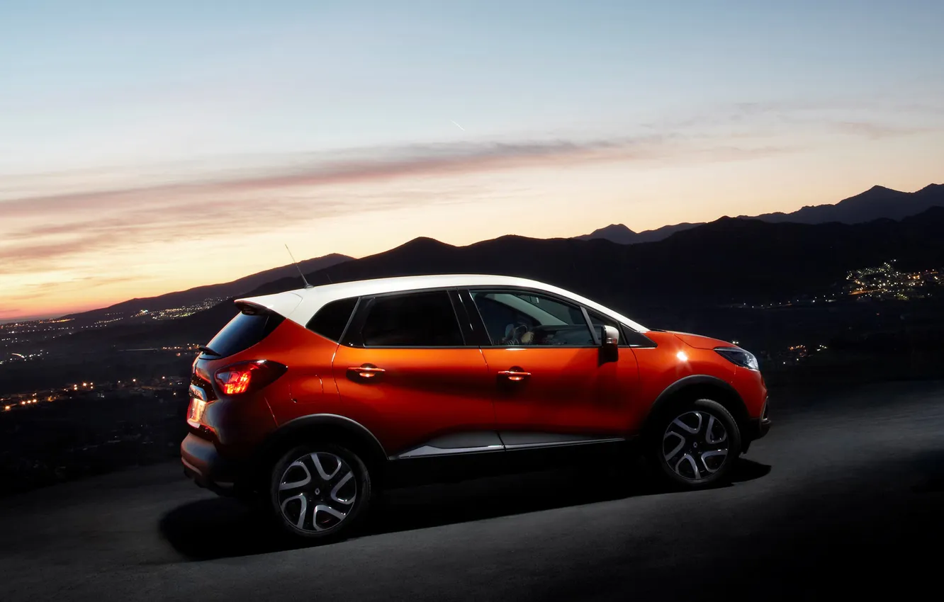 Photo wallpaper car, machine, the sky, Renault, sky, Captur