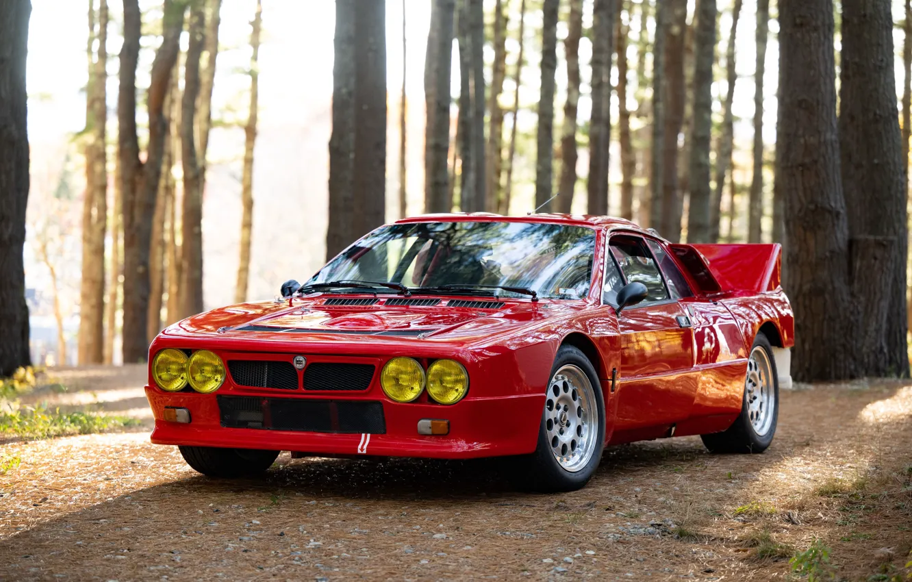 Photo wallpaper front, Lancia, Rally, 1982, Lancia Rall Stradale 037 Stradale