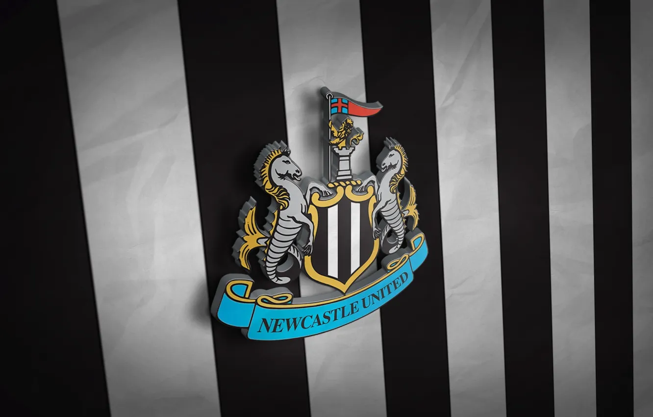 Photo wallpaper wallpaper, sport, football, Premier League, England, Newcastle United, 3D logo