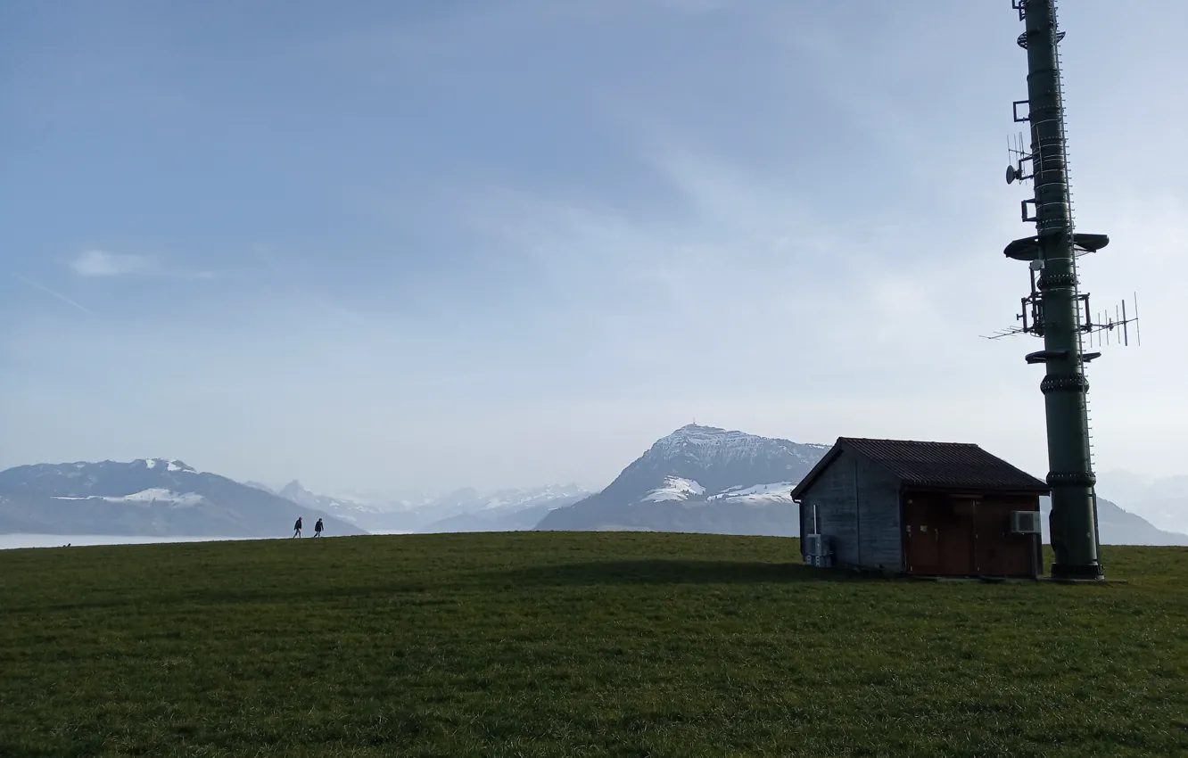 Photo wallpaper Switzerland, Alps, mount Rigi