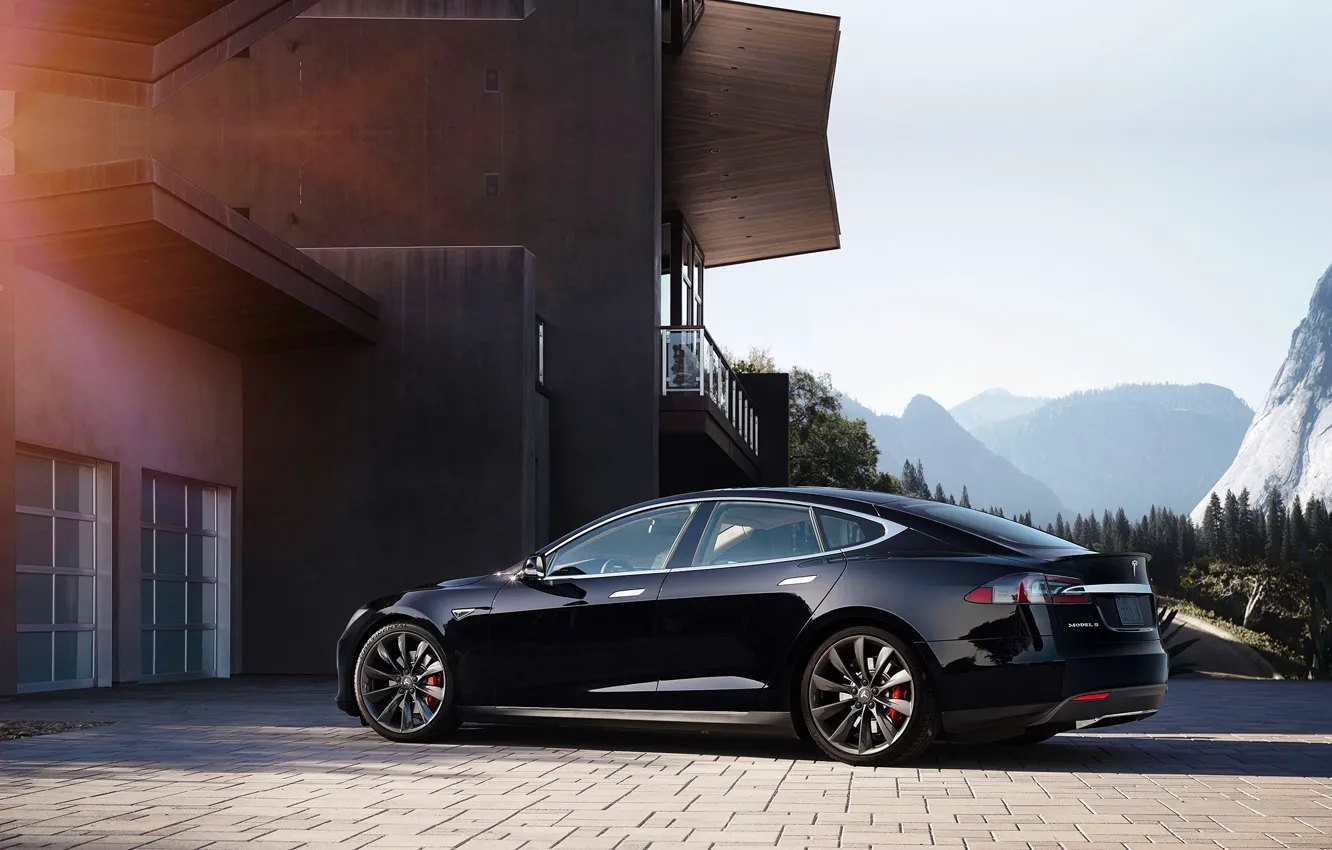 Photo wallpaper Tesla, Model S, 2015, P85D