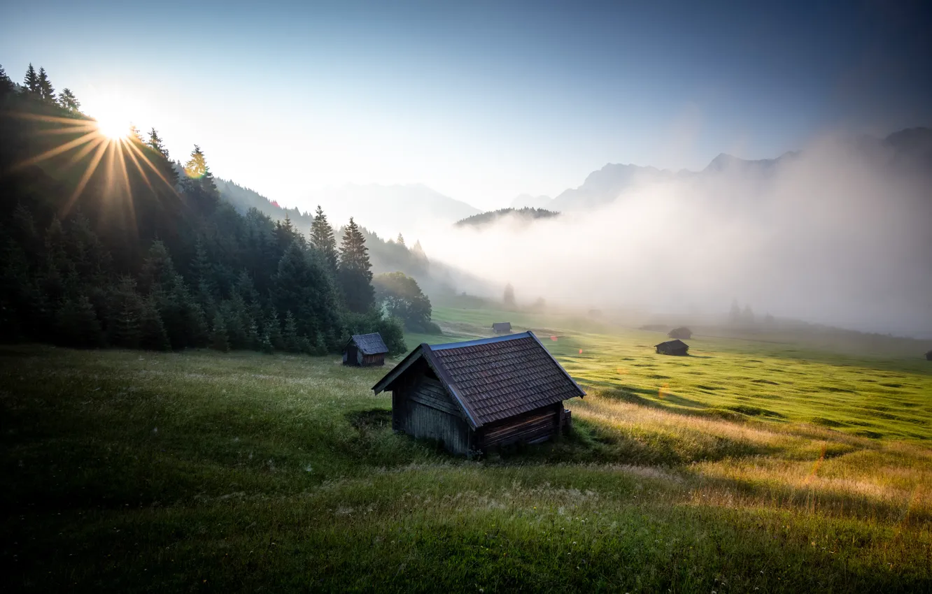 Photo wallpaper Germany, Bavaria, Gerold