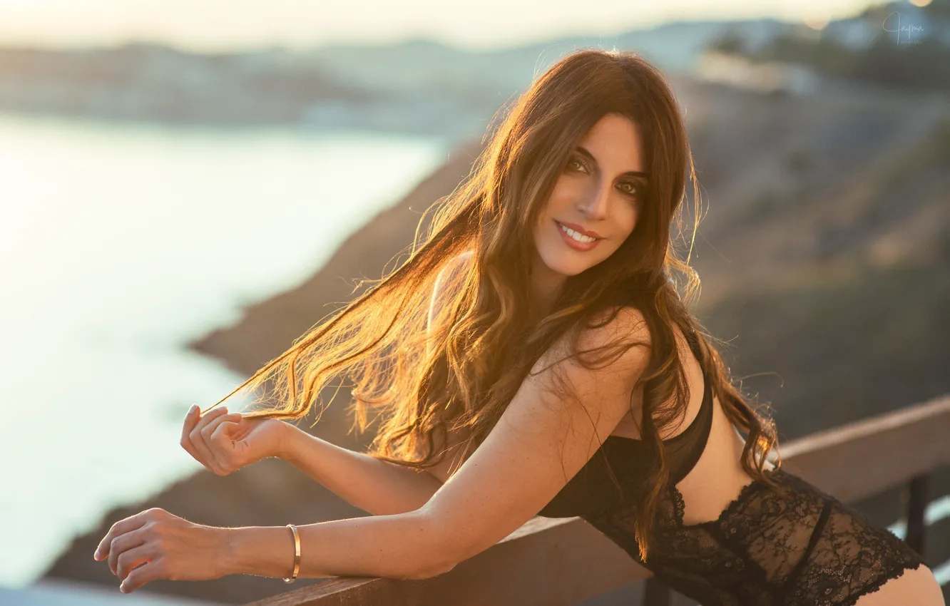 Photo wallpaper smile, Cris Comino, Javier Jayma