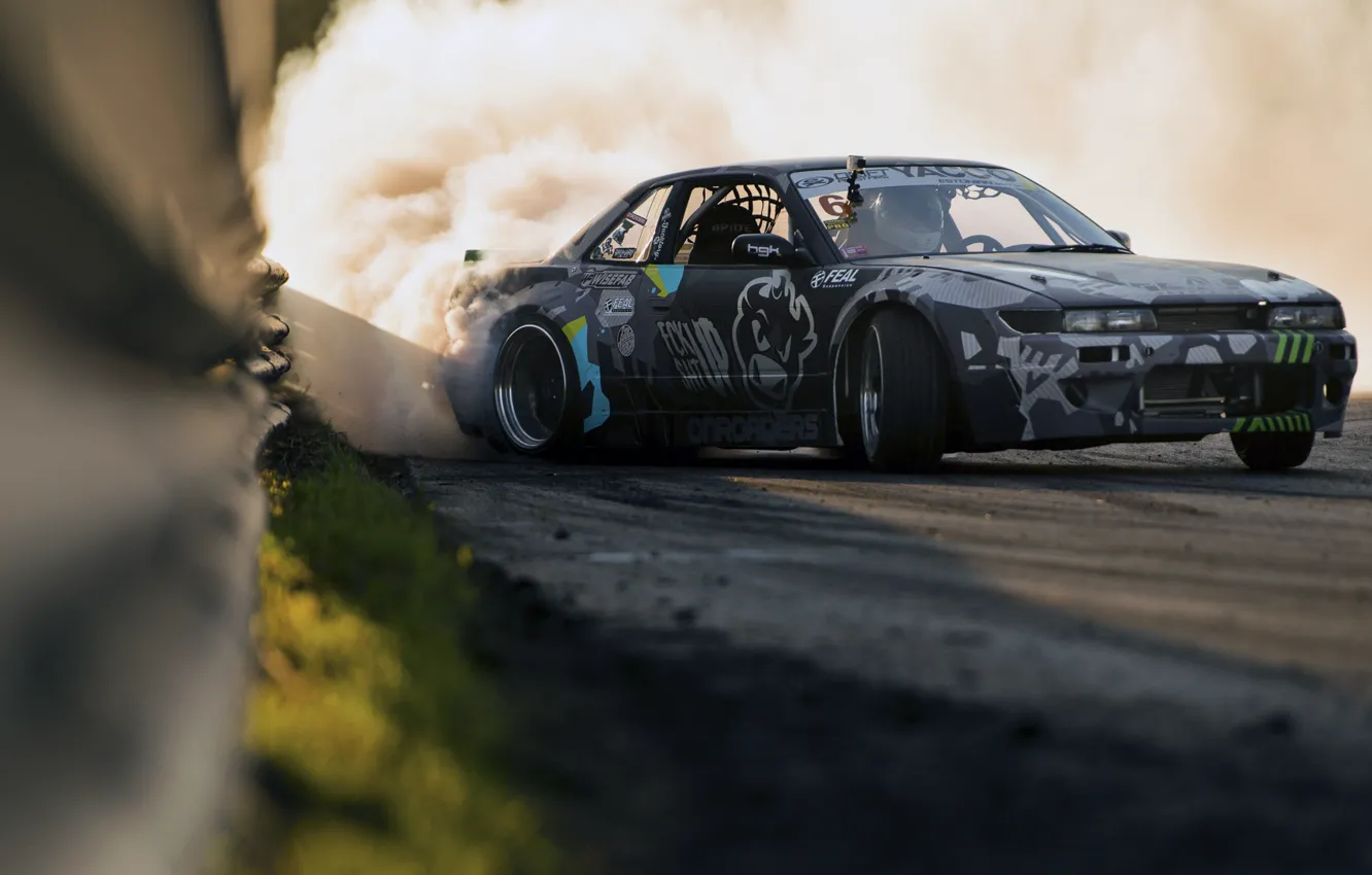 Photo wallpaper nissan, drift, Nissan, silvia, s13, Sylvia