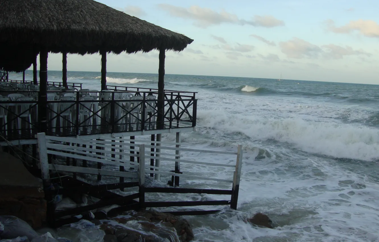 Photo wallpaper beach, sea, ocean, landscape, nature, stone, water