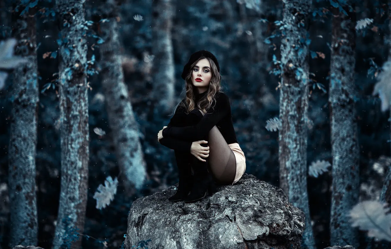 Photo wallpaper makeup, legs, sponge, Alessandro Di Cicco, Andrea Claudia Marchetti