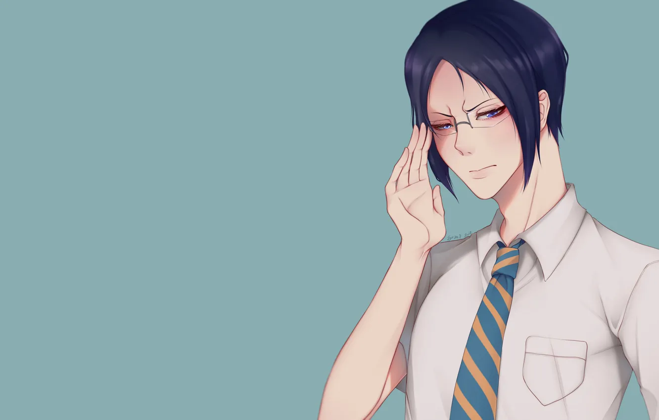 Photo wallpaper glasses, guy, Bleach, Bleach, ISIS Of Uru