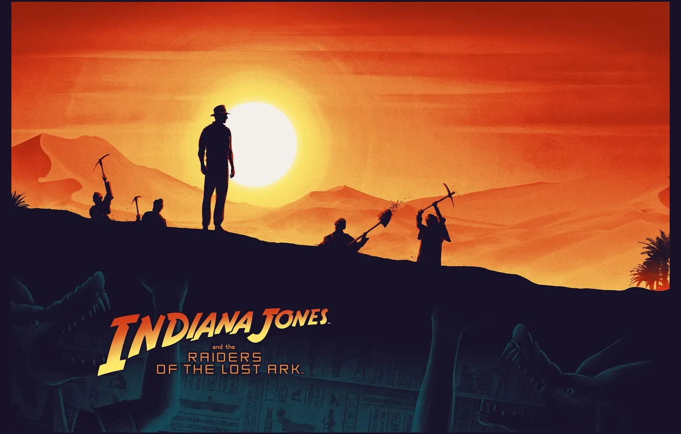 Photo wallpaper the film, poster, poster, movies, Indiana Jones: raiders of the lost ark, Indiana Jones: Raiders …