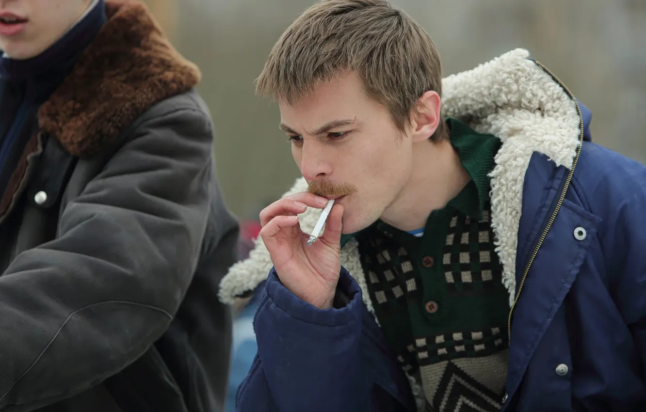 Photo wallpaper cigarette, Ivan Yankovsky, Boy's word. Blood on the pavement, Vova Adidas