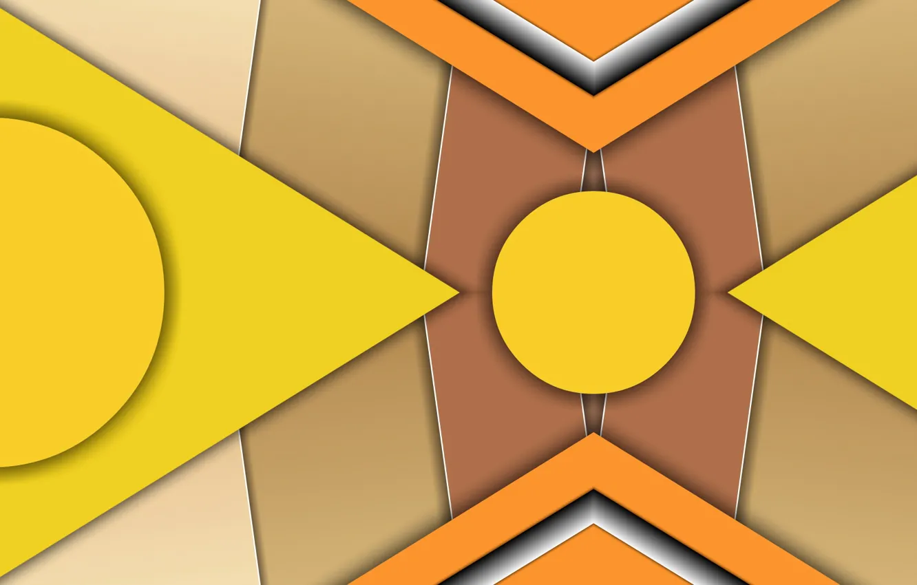 Photo wallpaper circles, triangle, layer