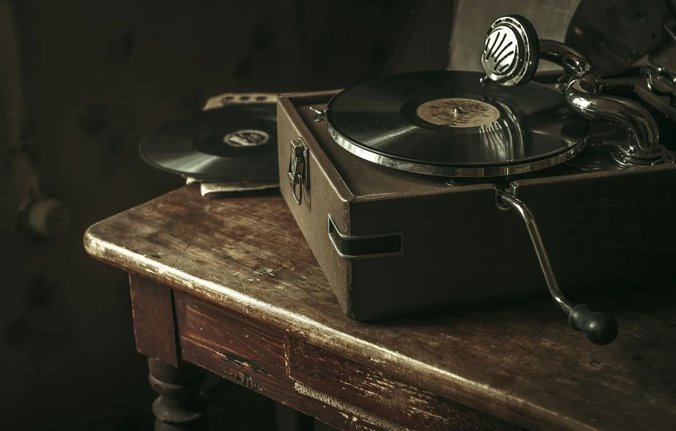 Photo wallpaper music, record, gramophone