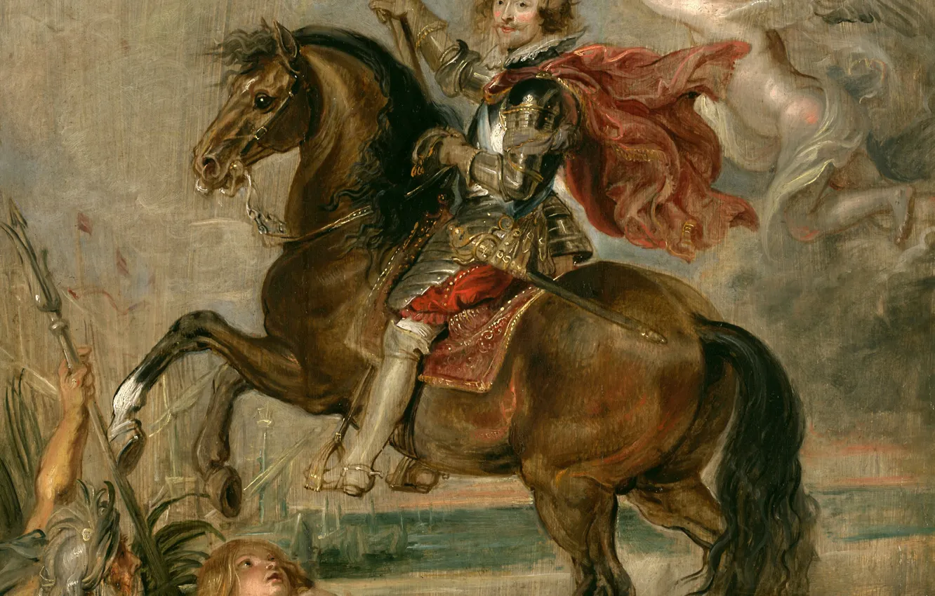 Photo wallpaper picture, Peter Paul Rubens, Pieter Paul Rubens, Equestrian Portrait Of The Duke Of Buckingham