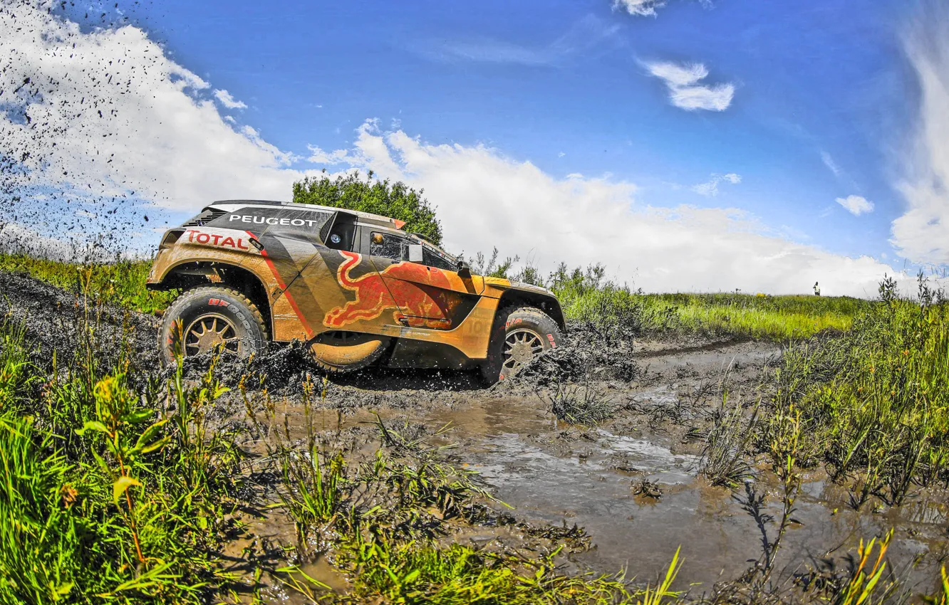 Photo wallpaper The sky, Water, Sport, Speed, Race, The way, Dirt, Day
