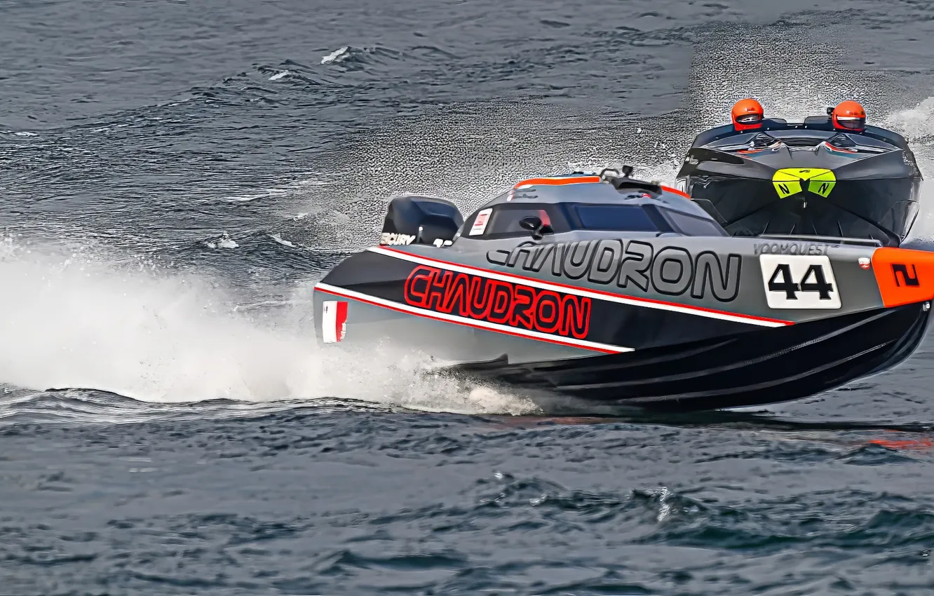 Photo wallpaper race, boat, speed