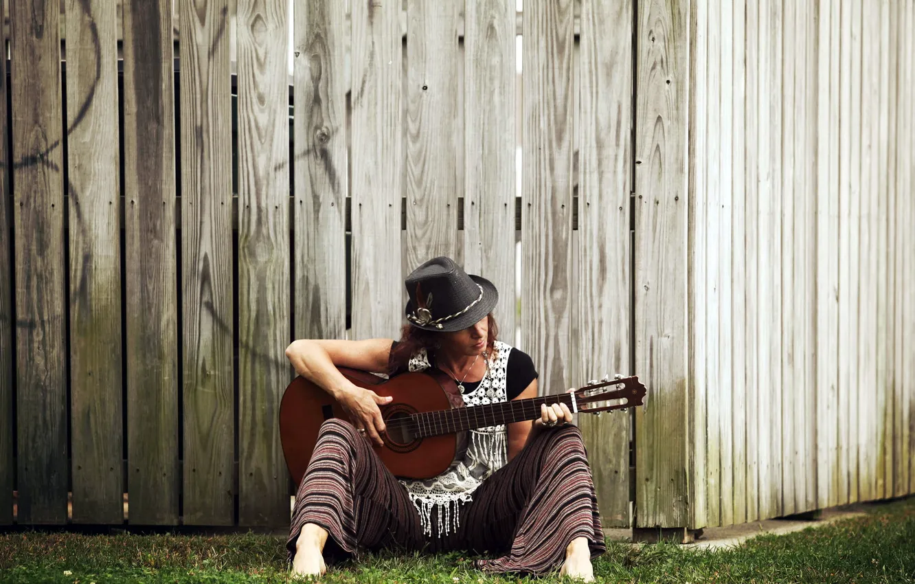 Photo wallpaper music, background, guitar