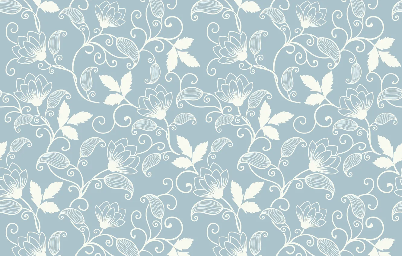 Photo wallpaper Wallpaper, vector, vintage, texture units, seamless background