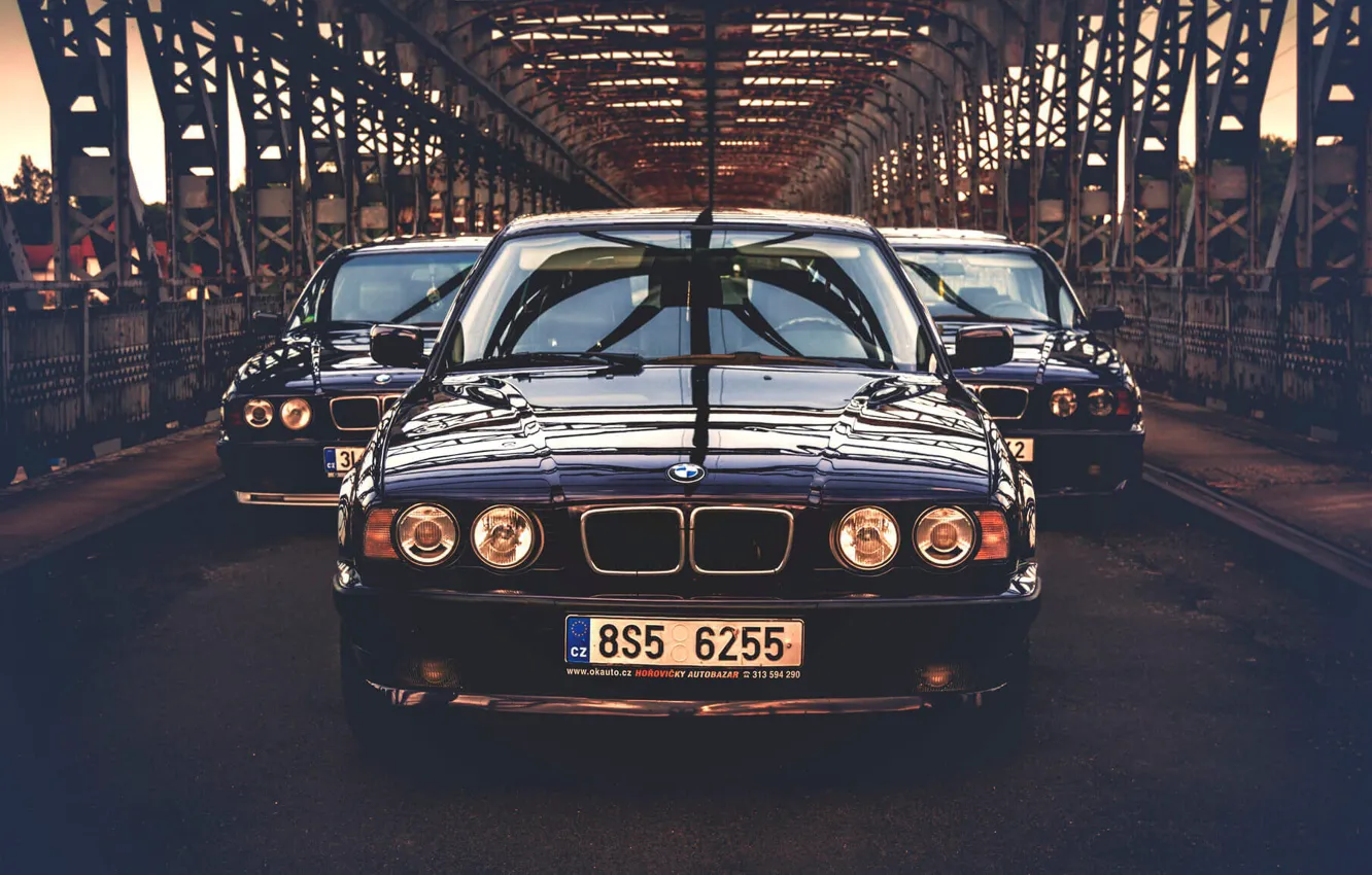 Photo wallpaper BMW, E34, 540i, 5-Series, M5