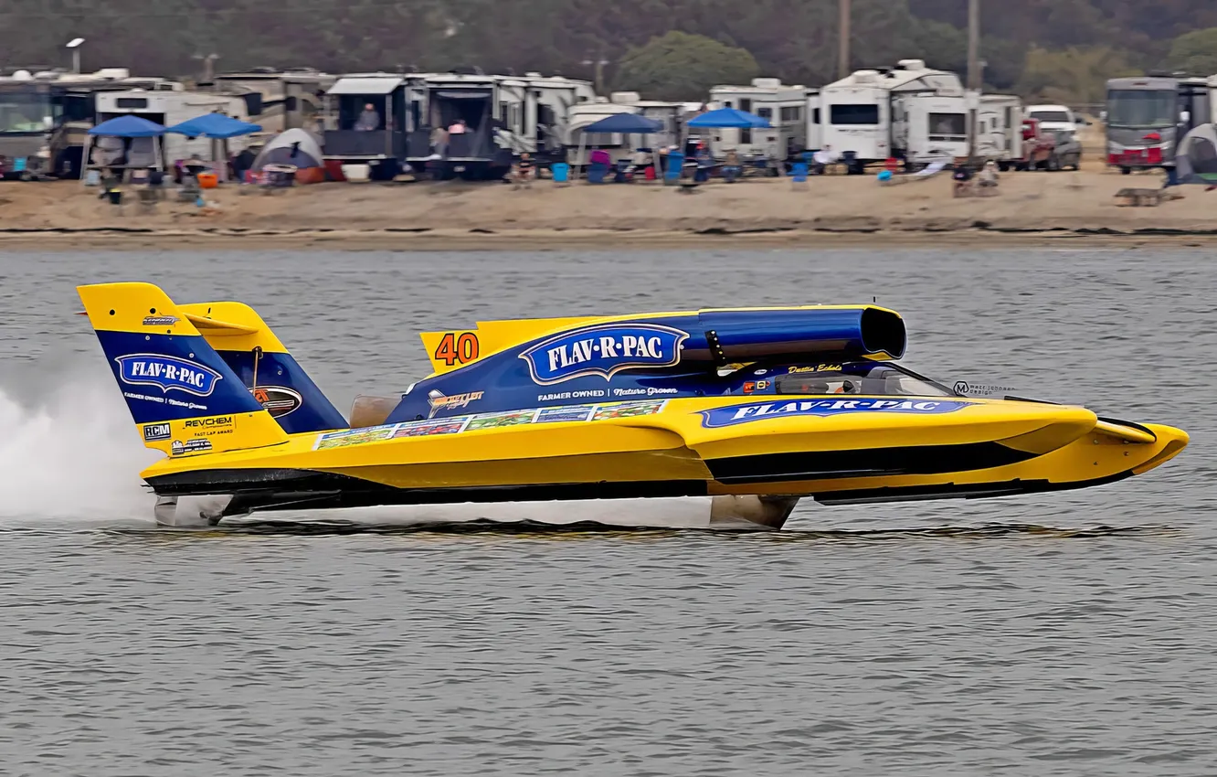 Photo wallpaper race, boat, speed