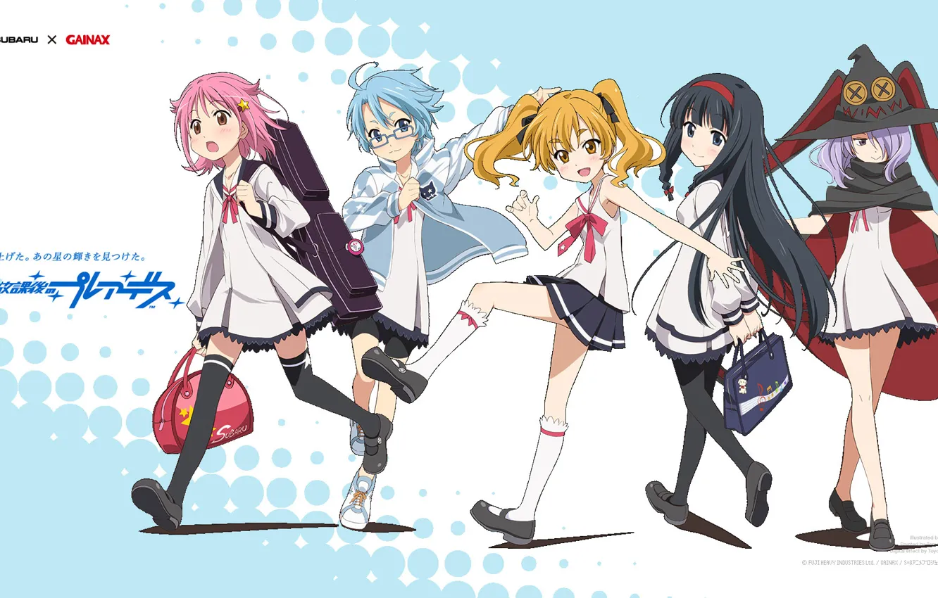 Photo wallpaper anime, art, girl, schoolgirl, school, sorceress, anime, art